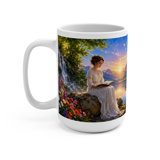 Be Still and Know That I Am God Coffee Mug 15oz for Her - Psalm 46:10 Christian Gift