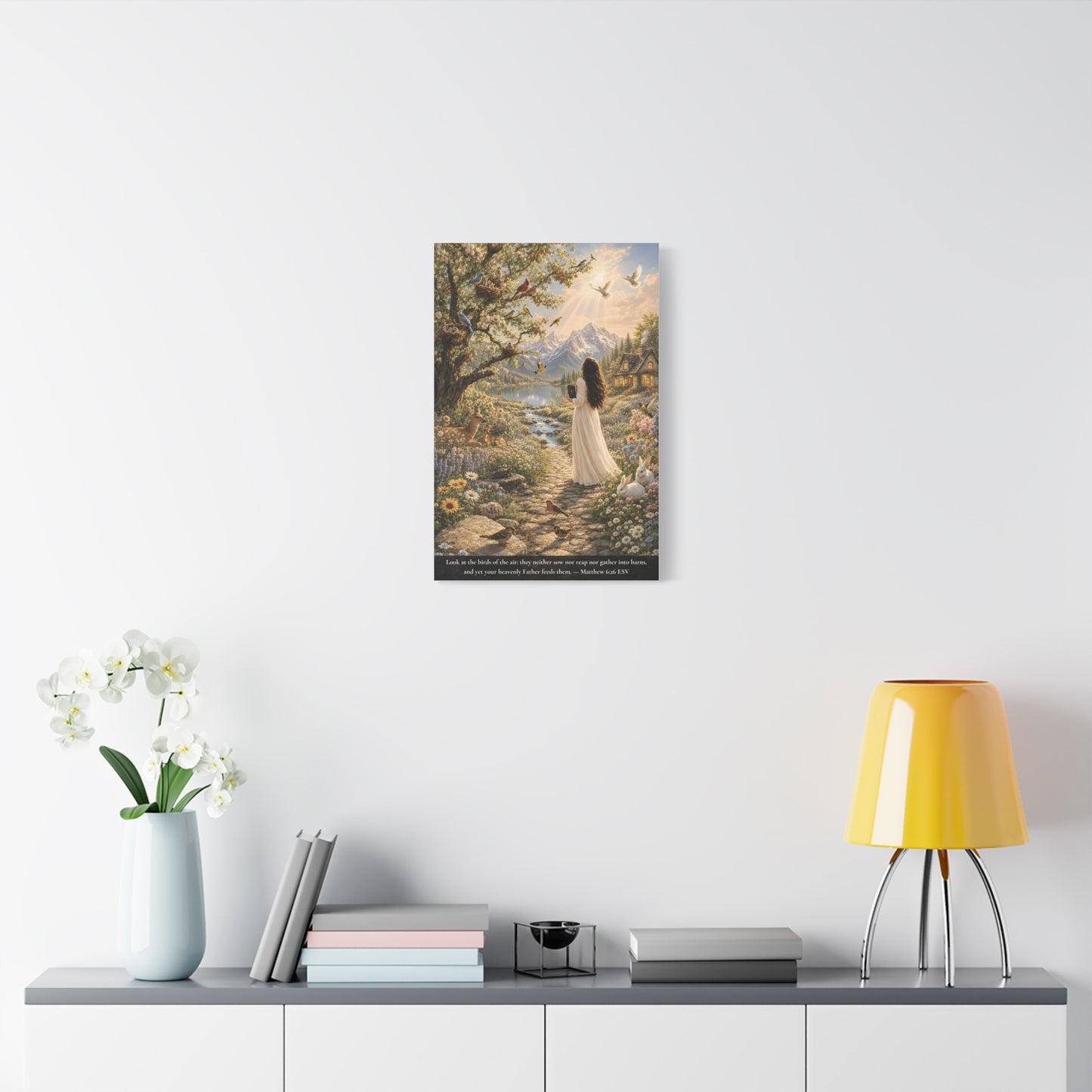 Consider the Birds of the Air — Matthew 6:26 | Classic Christian Canvas Art