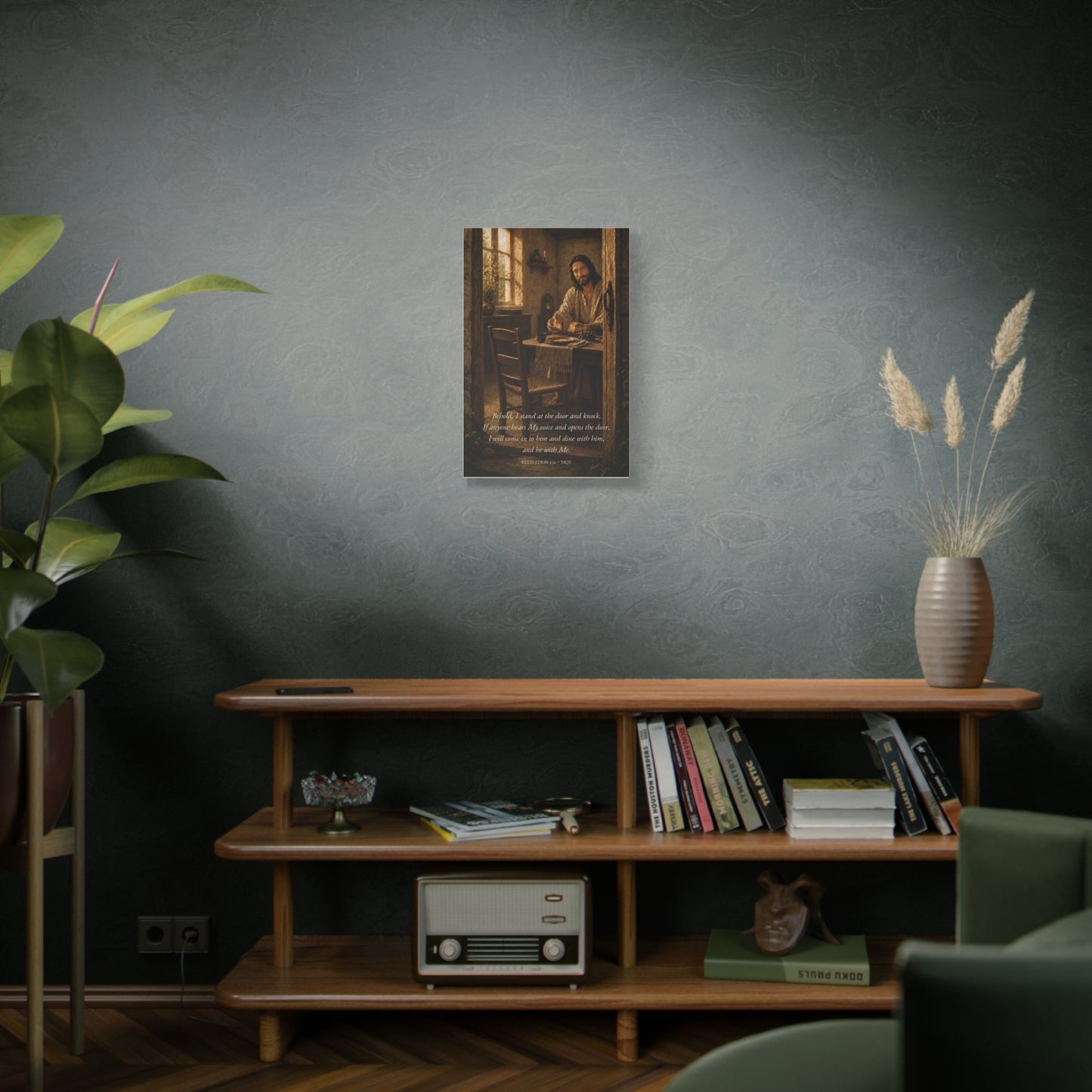 Behold I Stand at the Door — Revelation 3:20 | Quiet Grace Wall Art