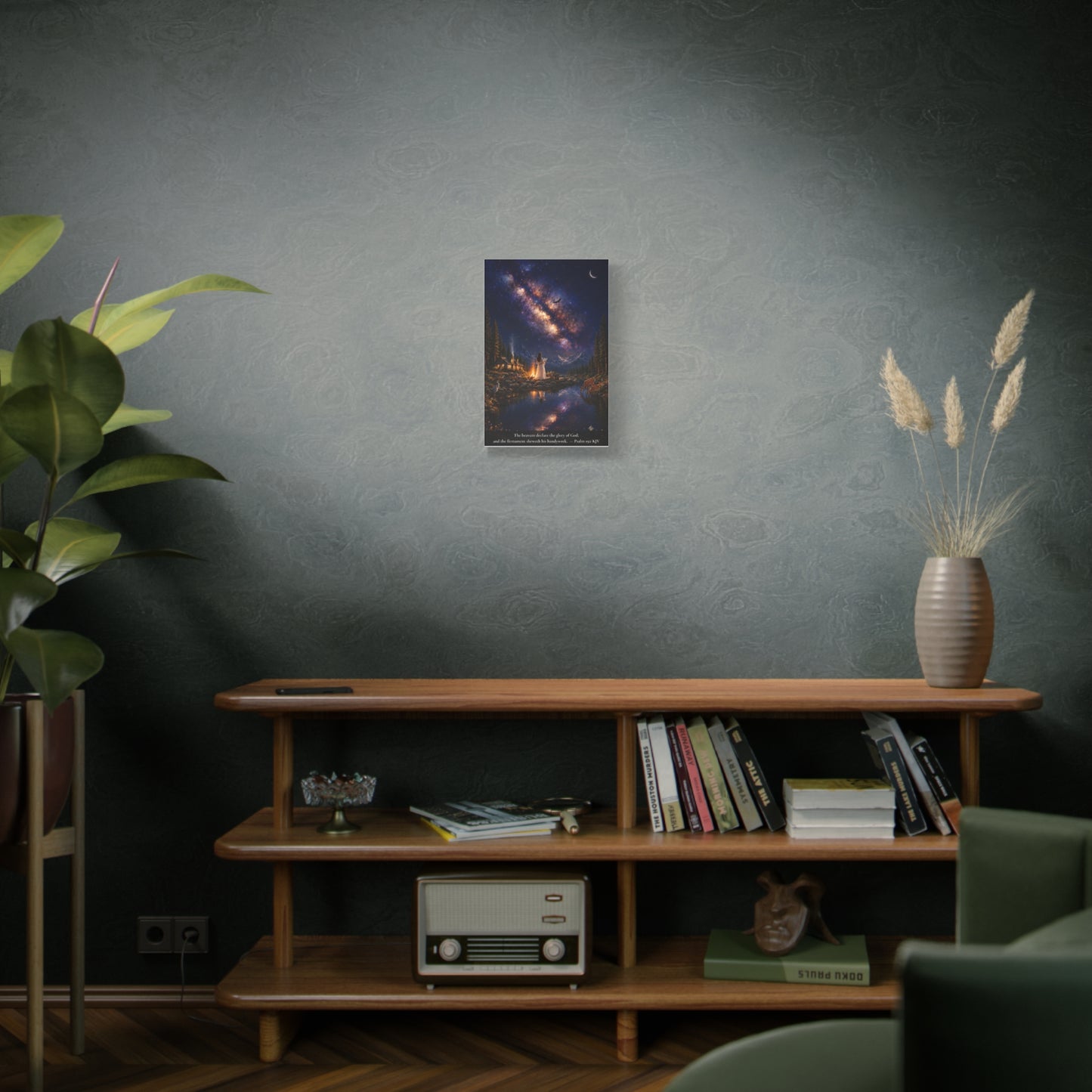 The Heavens Declare His Glory — Psalm 19:1 | Vibrant Christian Canvas Wall Art