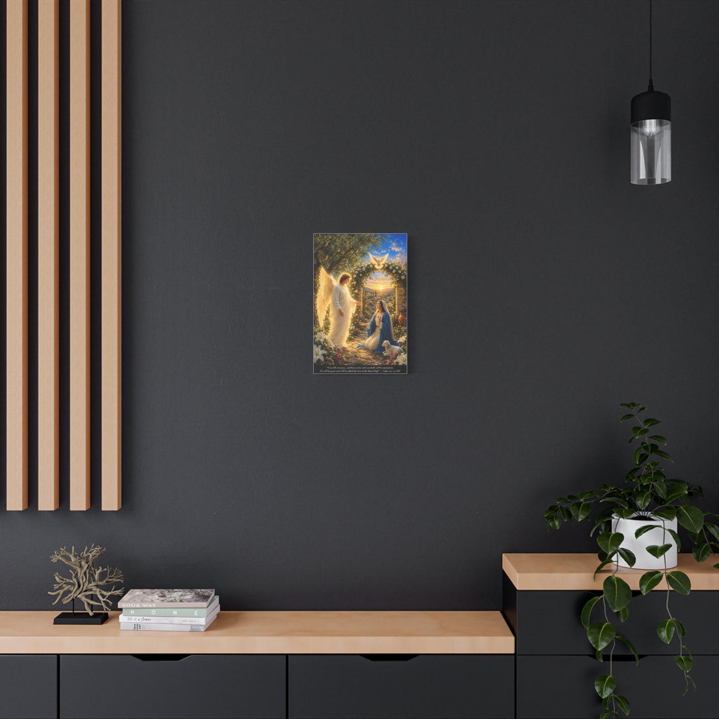 The Annunciation — Luke 1:28-38 | Vibrant Christian Canvas Wall Art