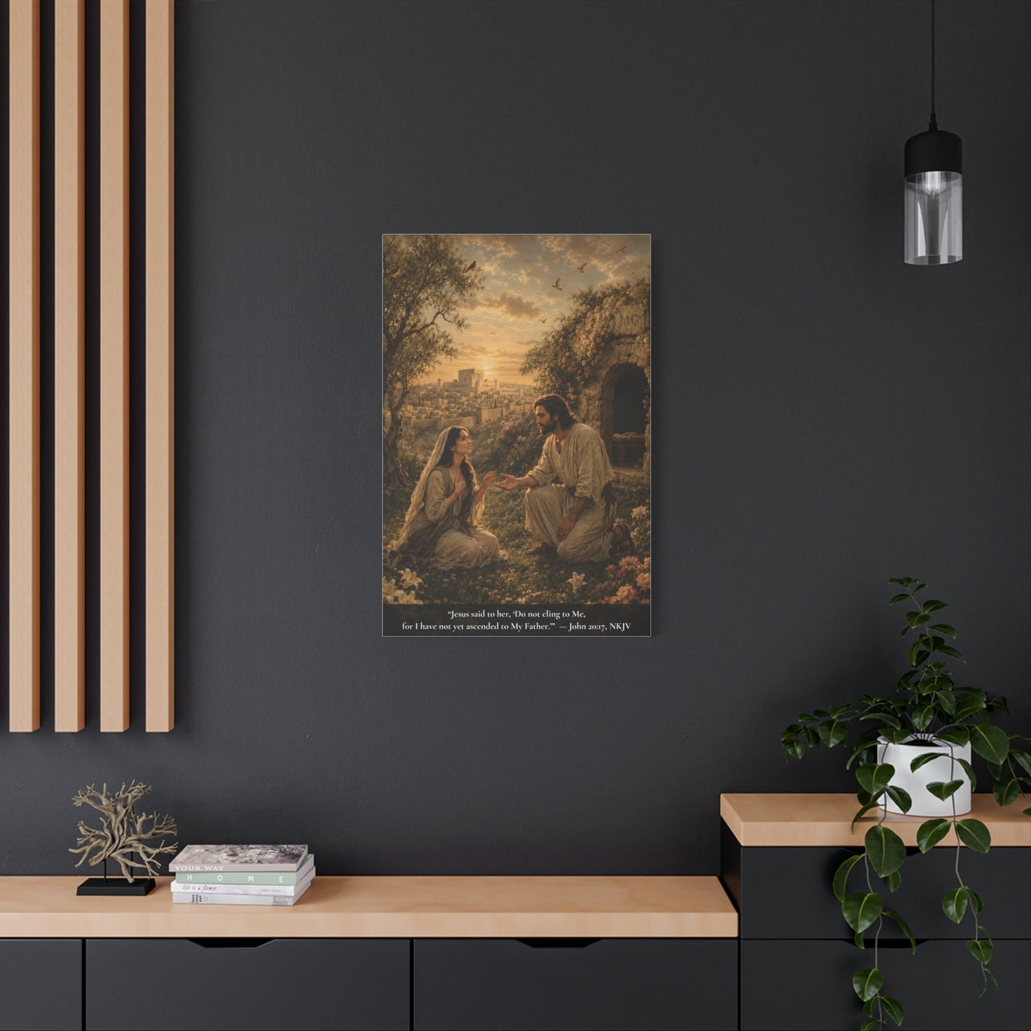 The Garden Meeting — John 20:17 | Classic Christian Canvas Art