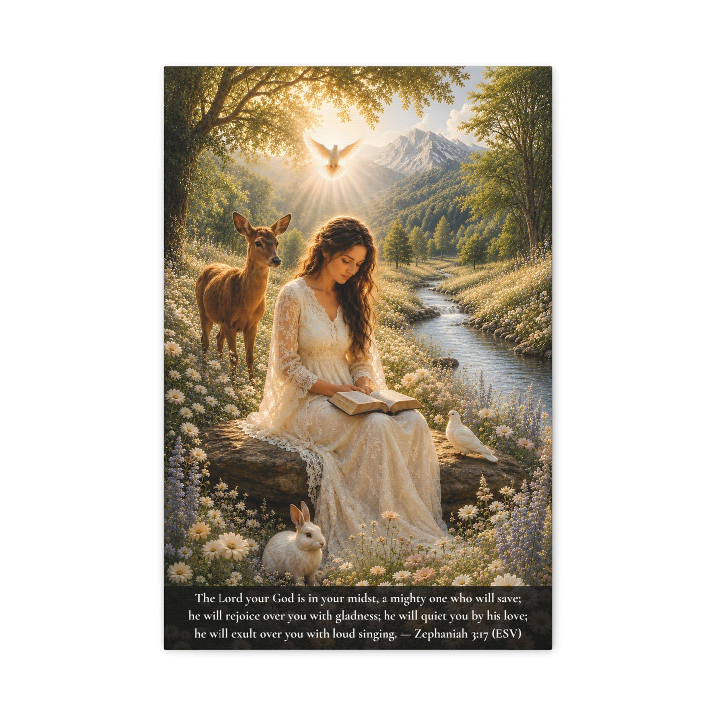 Quieted By His Love — Classic Canvas Wall Art | Zephaniah 3:17