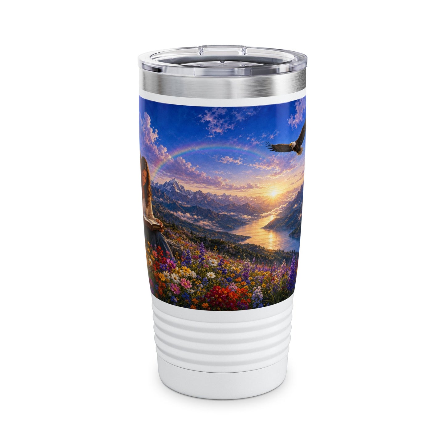 Your Word Is a Lamp to My Feet Tumbler 20oz — Psalm 119:105 Christian Gift for Couples