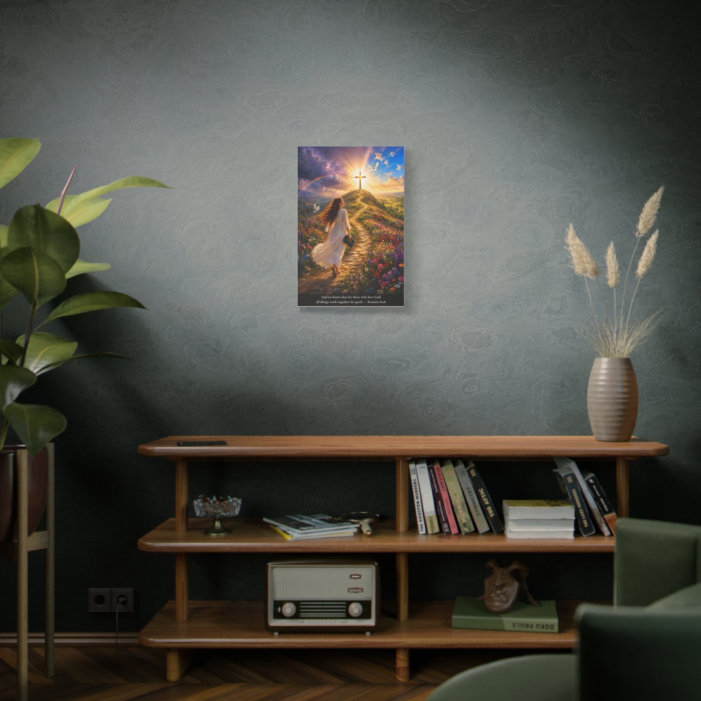 All Things Work Together — Romans 8:28 — Vibrant Edition — Christian Canvas Wall Art
