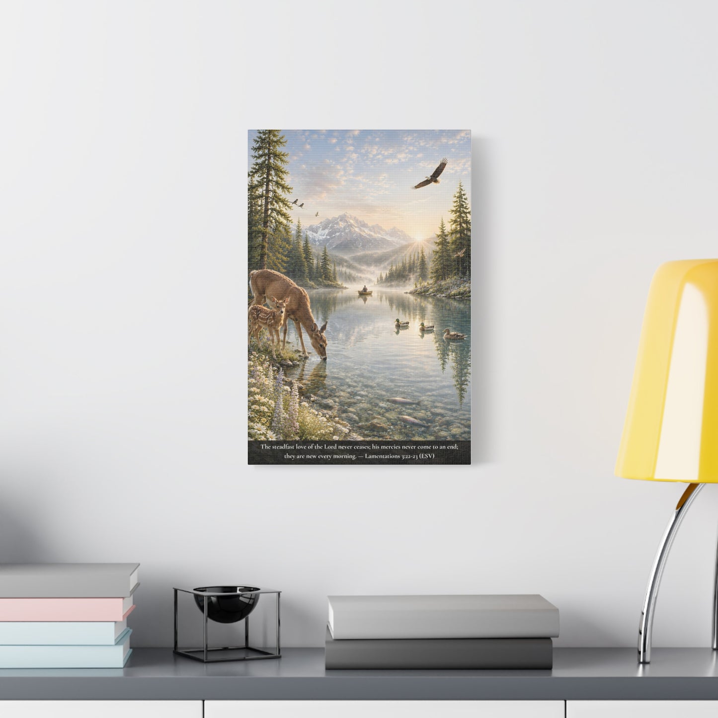 New Every Morning — Classic Canvas Wall Art | Lamentations 3:22-23