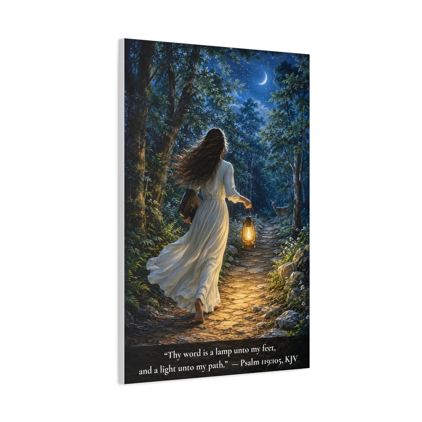 Thy Word Is a Lamp — Psalm 119:105 | Vibrant Christian Canvas Wall Art