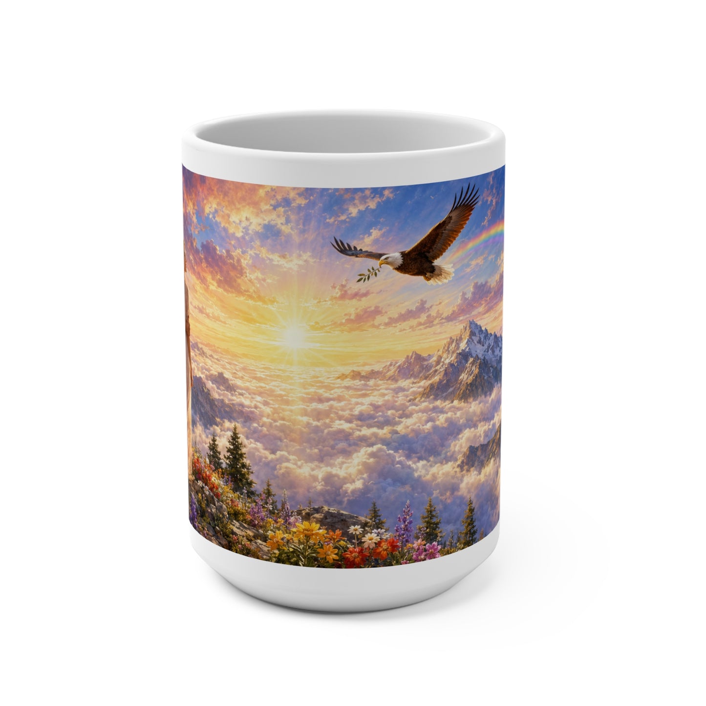 Those Who Hope in the Lord Coffee Mug 15oz - Isaiah 40:31 Christian Gift