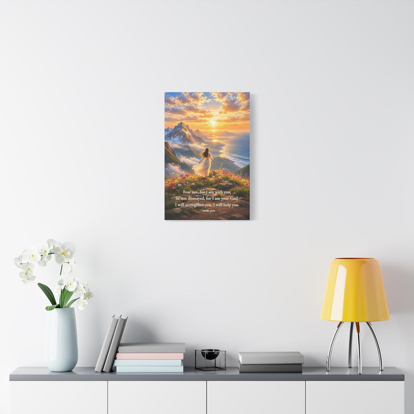 Fear Not, I Am With You — Isaiah 41:10 | Quiet Grace Canvas Wall Art