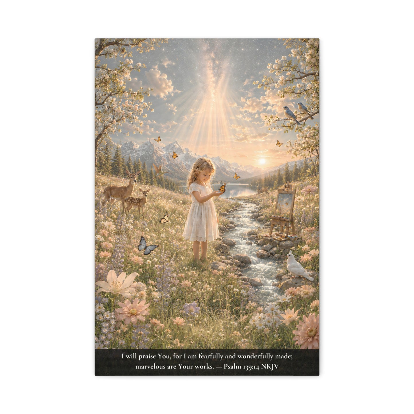 Fearfully and Wonderfully Made — Psalm 139:14 | Classic Christian Canvas Art