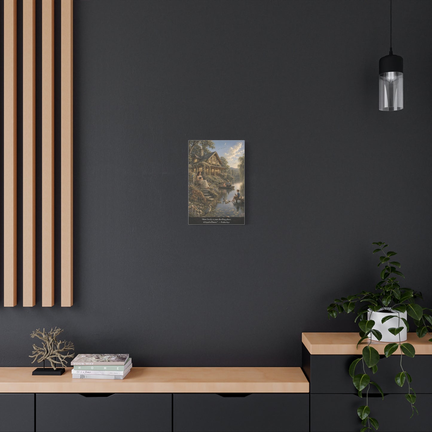 How Lovely Is Your Dwelling Place — Psalm 84:1 — Classic Edition — Christian Canvas Wall Art