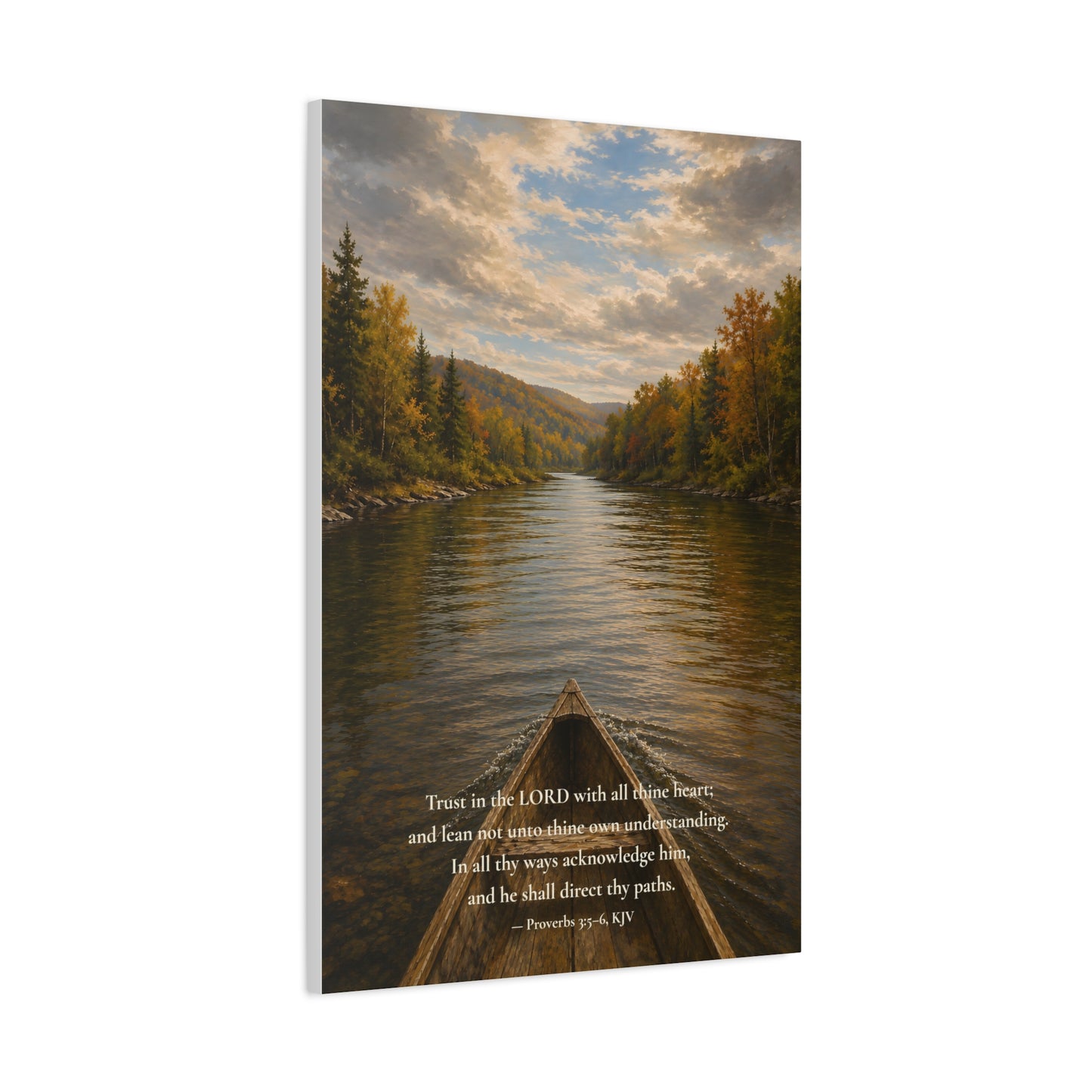 He Shall Direct Thy Paths — Proverbs 3:5–6 | Quiet Grace Canvas Wall Art