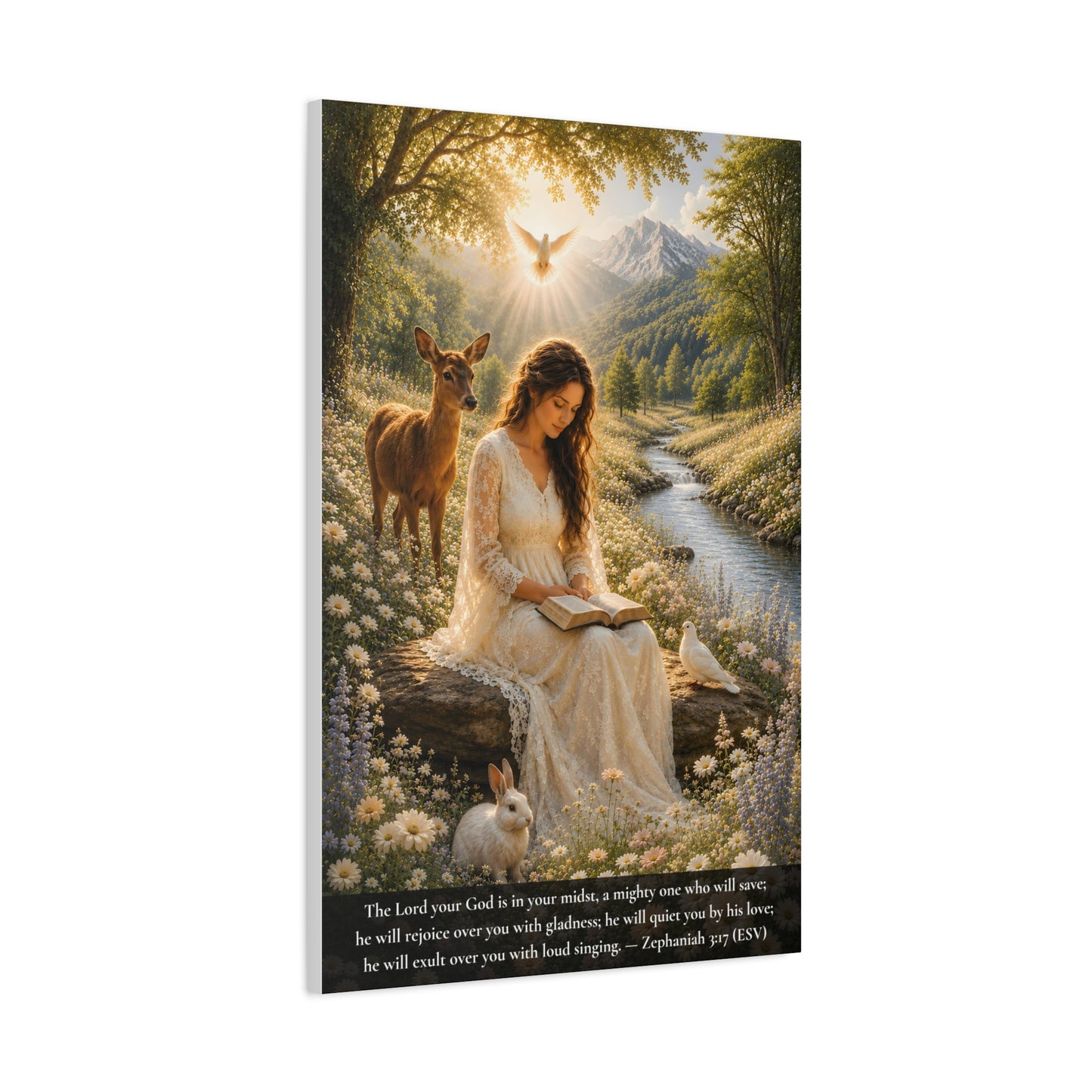 Quieted By His Love — Classic Canvas Wall Art | Zephaniah 3:17