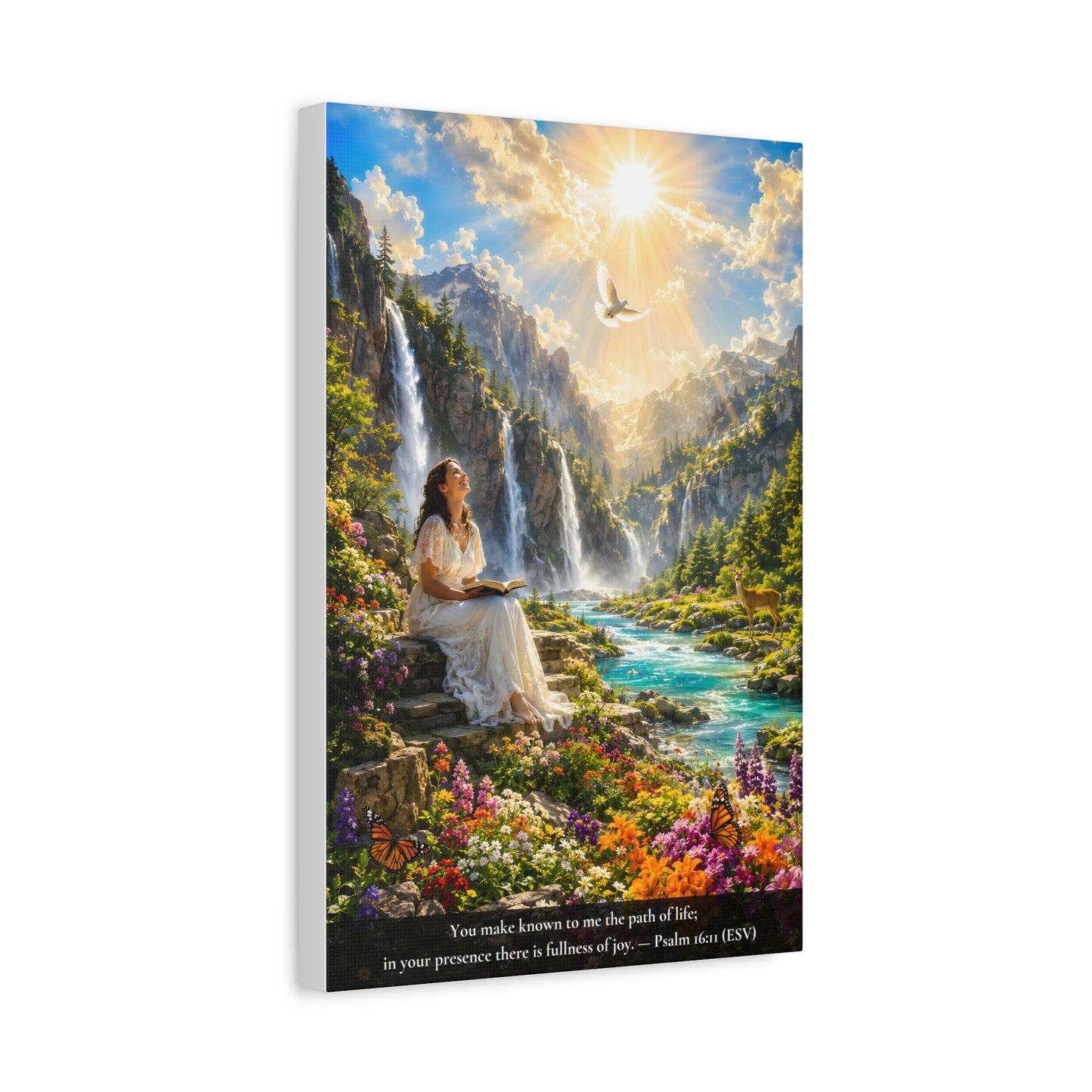 You Fill Me With Joy — Vibrant Canvas Wall Art | Psalm 16:11