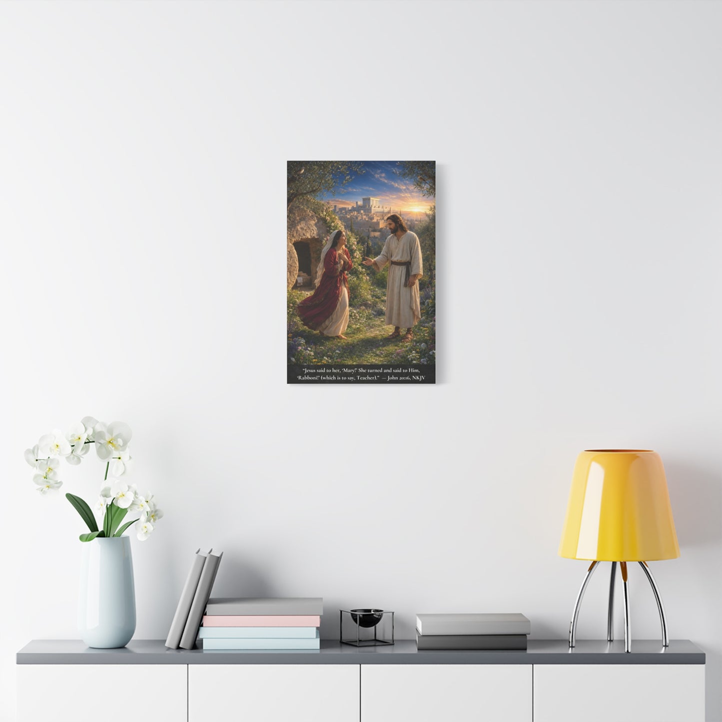Rabboni — John 20:16 | Vibrant Christian Canvas Wall Art