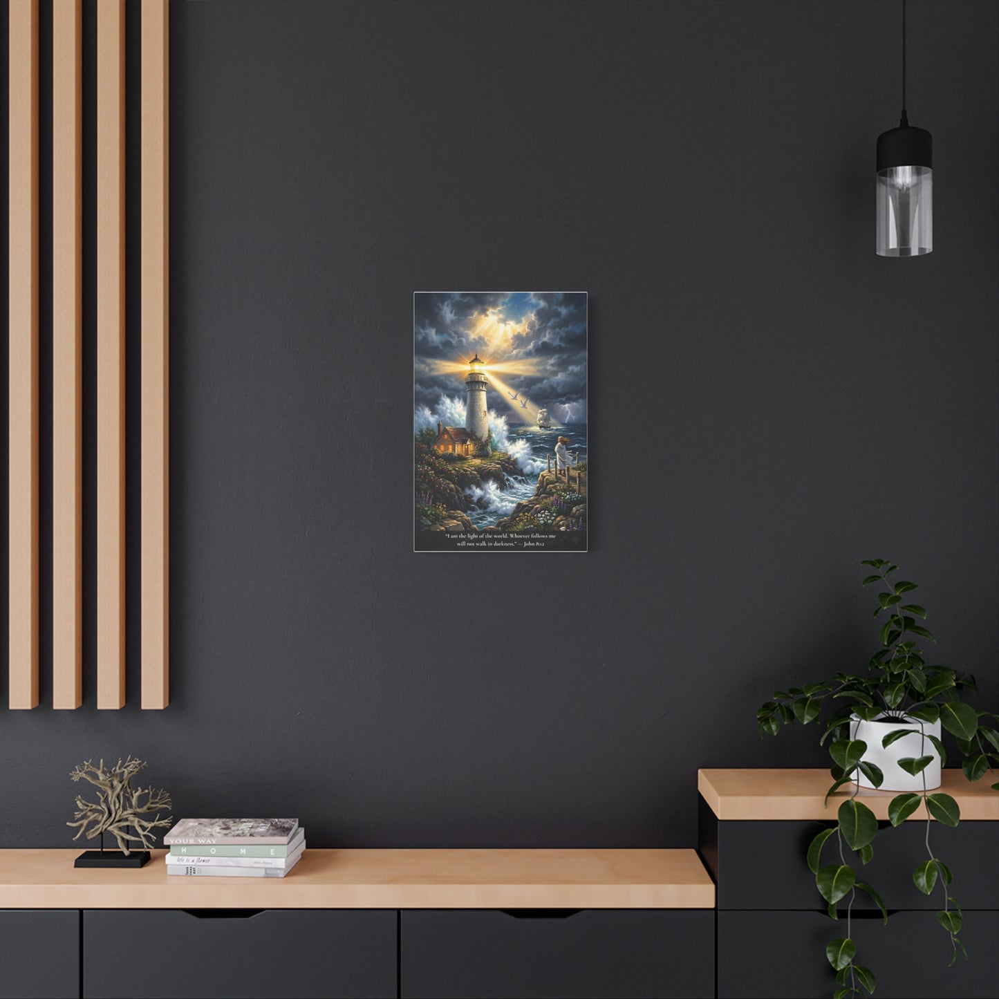 I Am the Light of the World — John 8:12 — Vibrant Edition — Christian Canvas Wall Art