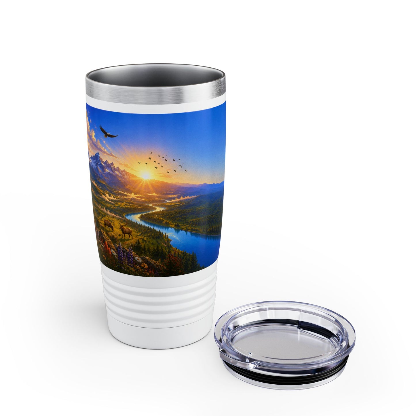 Iron Sharpens Iron Tumbler 20oz for Him - Proverbs 27:17 Christian Gift
