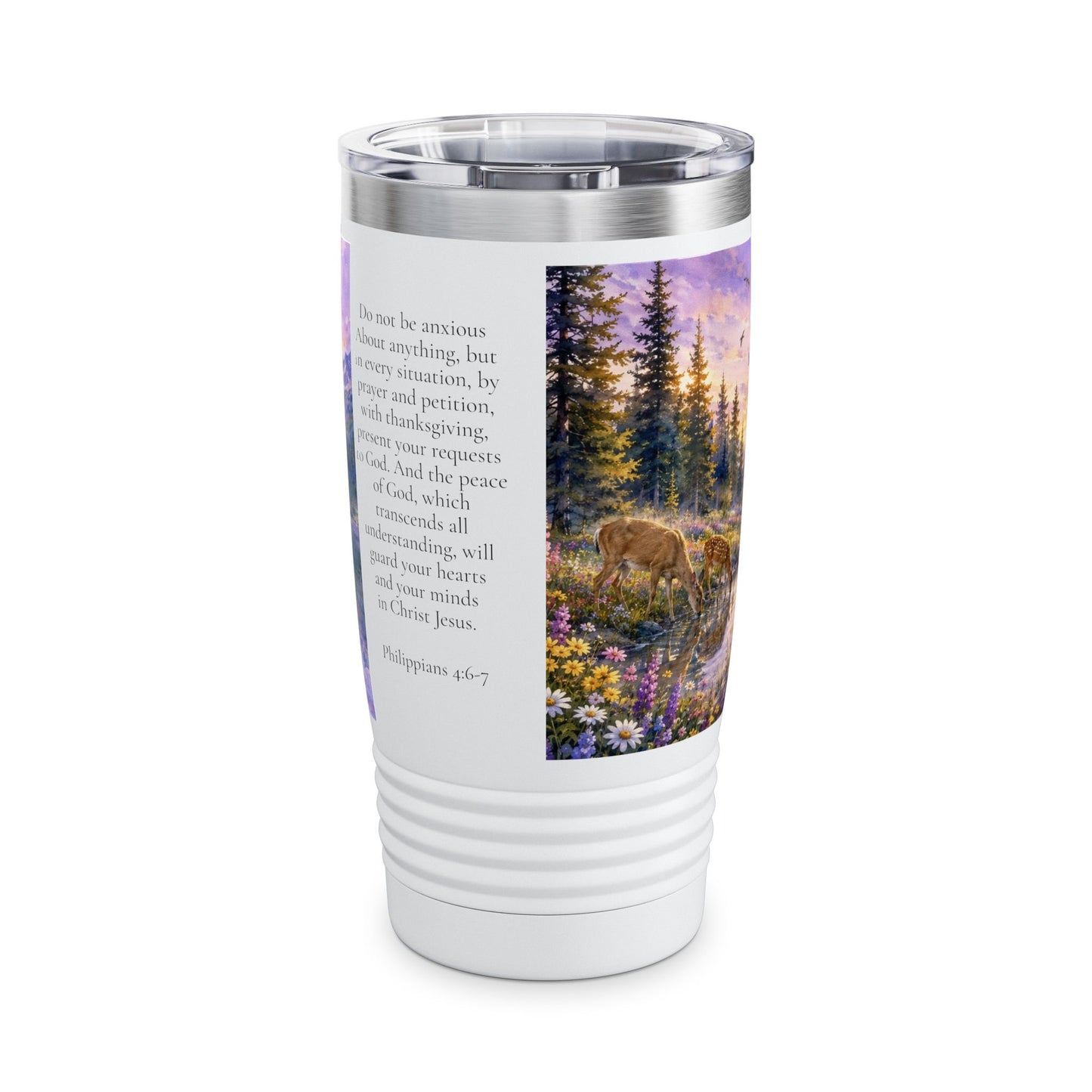 Do Not Be Anxious Peace of God 20oz Tumbler - Philippians 4:6-7 Christian Gift