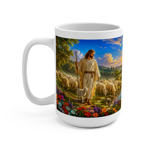He Leads Me Beside Still Waters 15oz - Psalm 23:2 Christian Gift