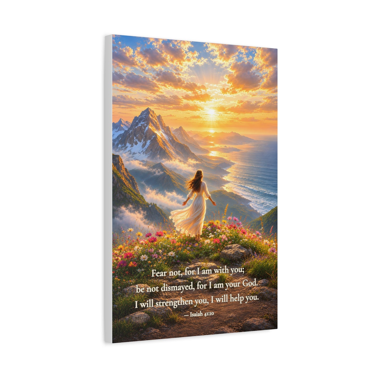 Fear Not, I Am With You — Isaiah 41:10 | Quiet Grace Canvas Wall Art
