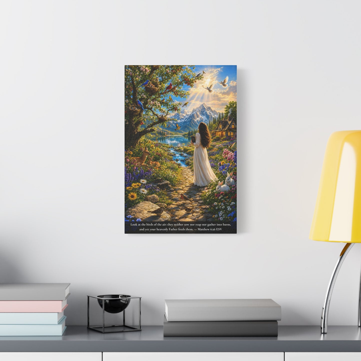 Consider the Birds of the Air — Matthew 6:26 | Vibrant Christian Canvas Wall Art