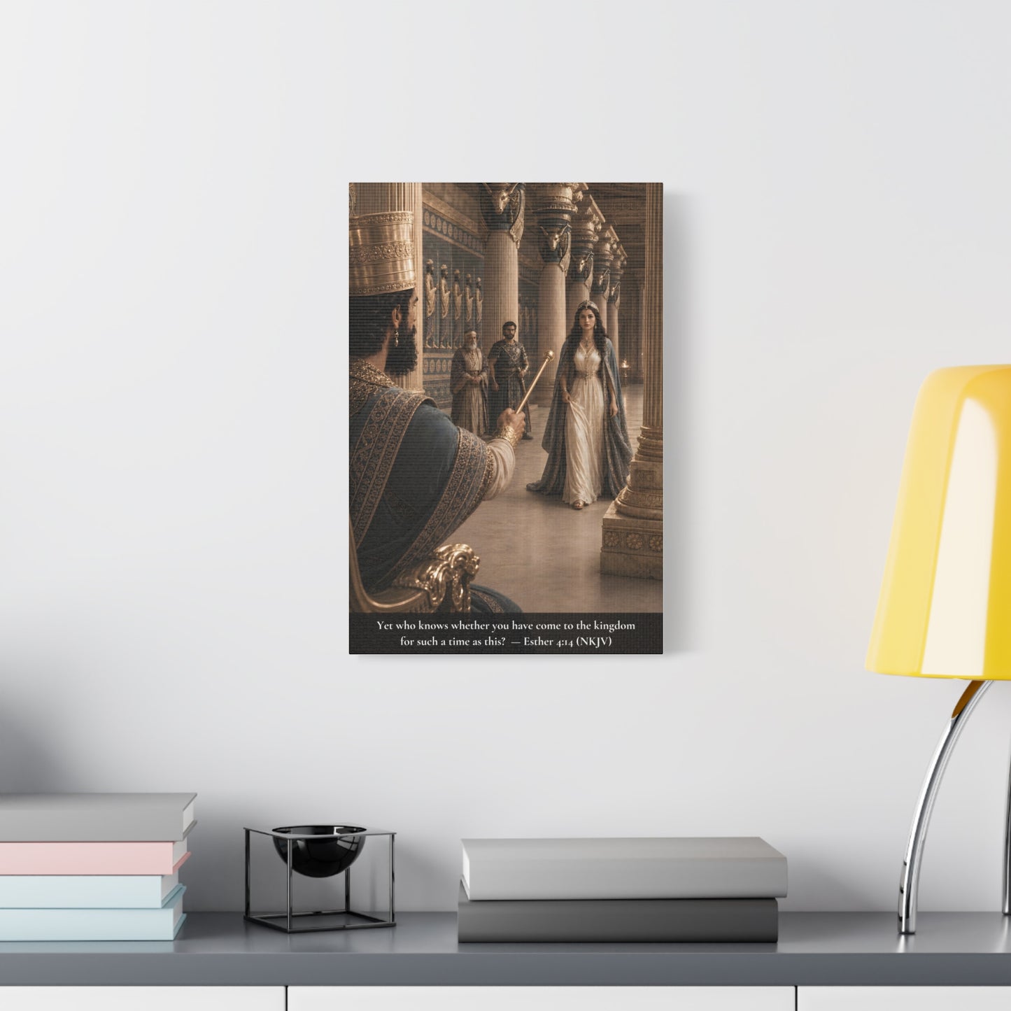Esther Before the King — Esther 4:14 | Classic Christian Canvas Art