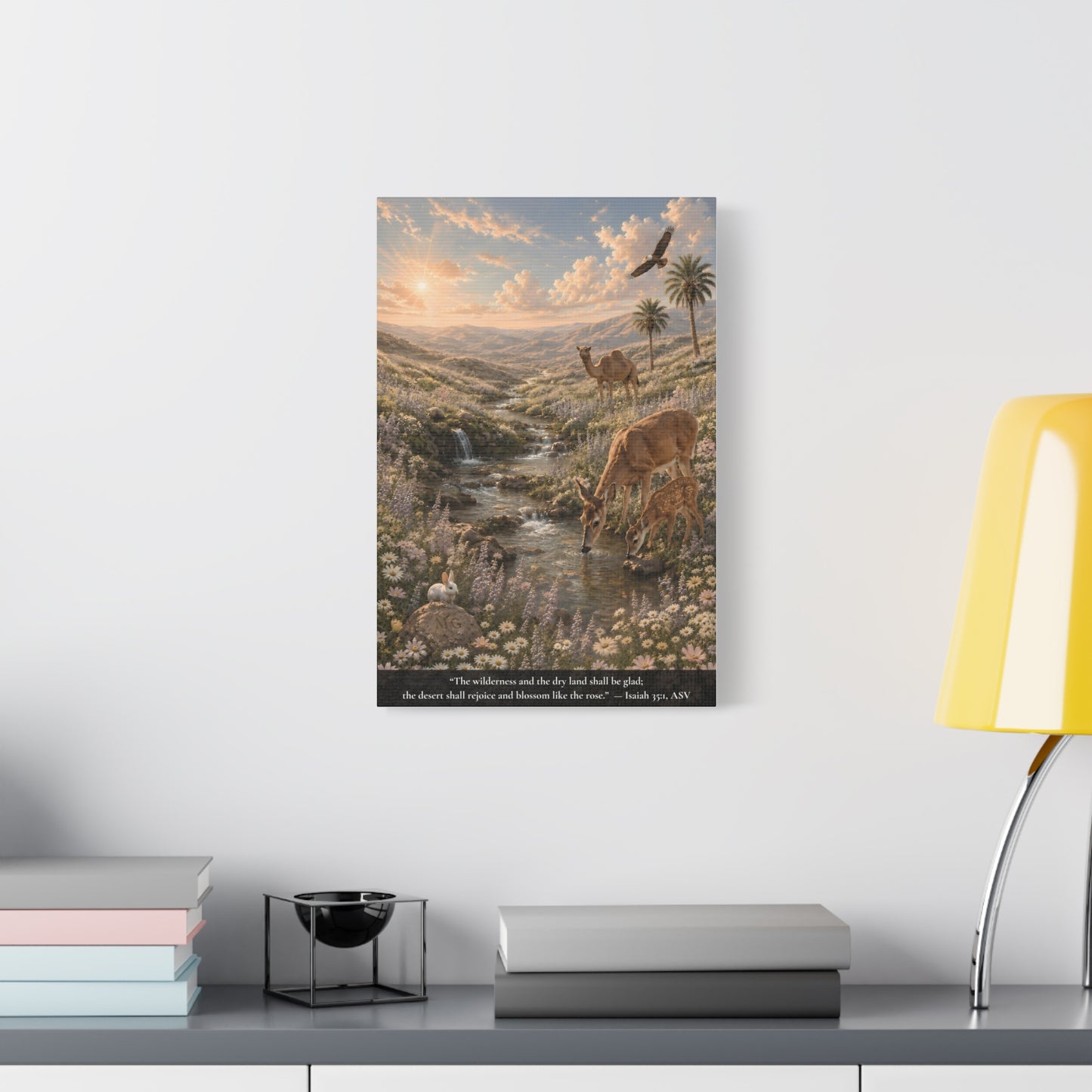 The Desert Shall Rejoice — Classic Canvas Wall Art | Isaiah 35:1