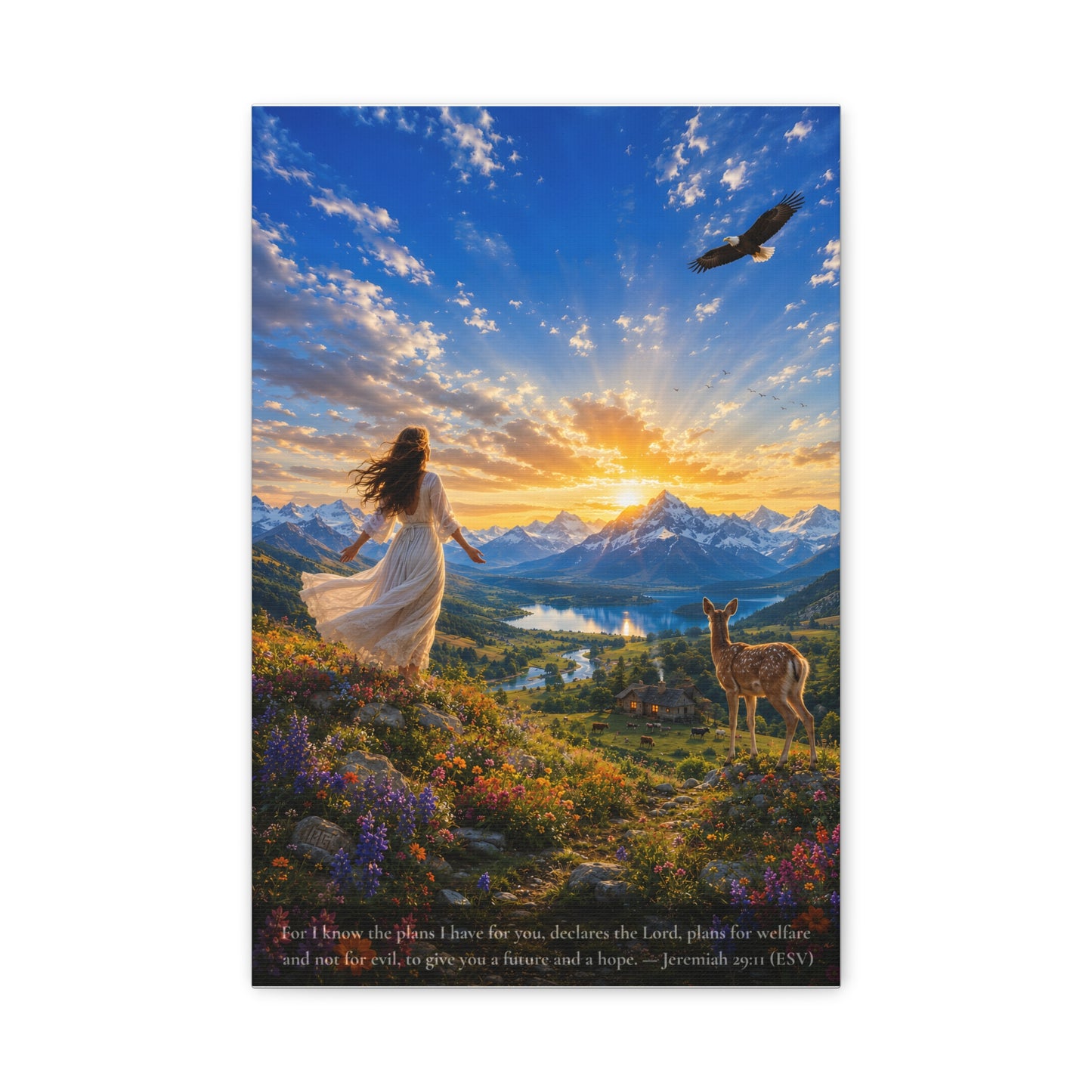 A Future and a Hope — Vibrant Canvas Wall Art | Jeremiah 29:11
