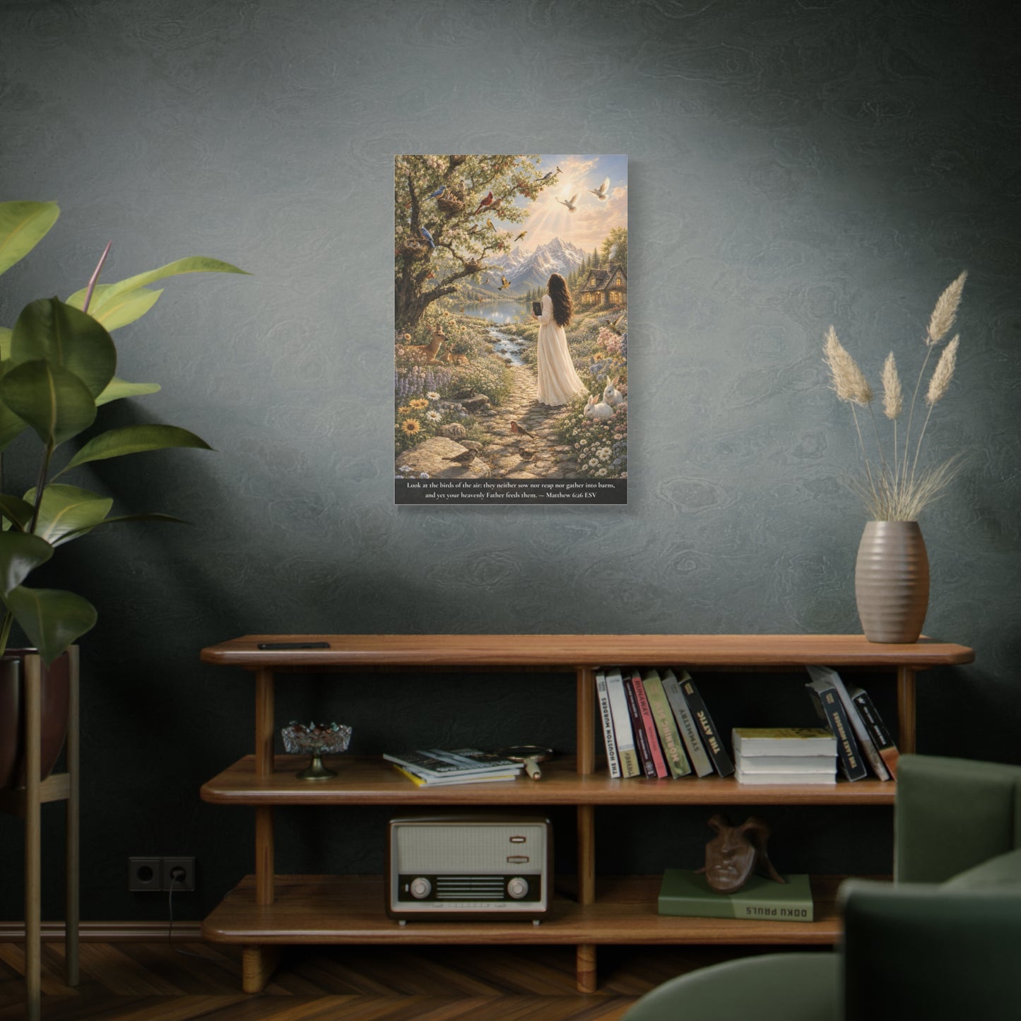Consider the Birds of the Air — Matthew 6:26 | Classic Christian Canvas Art
