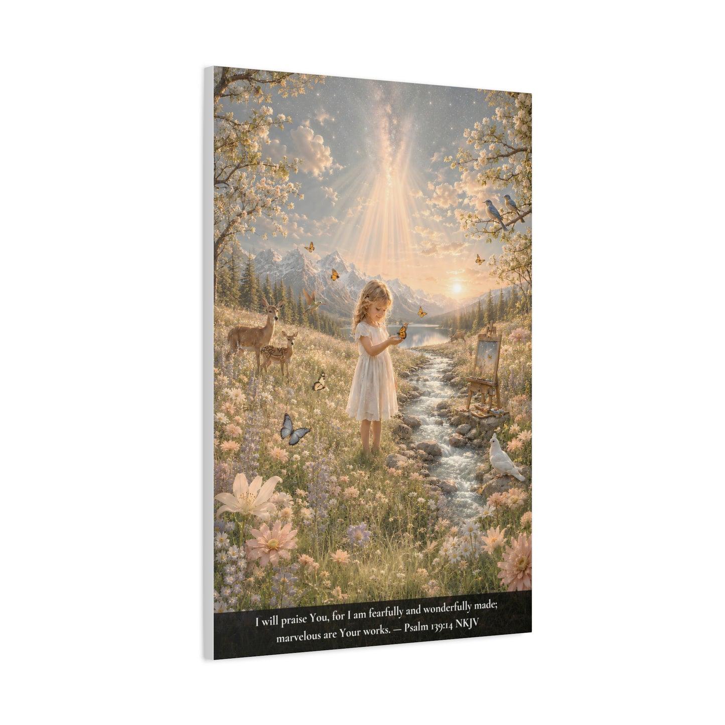Fearfully and Wonderfully Made — Psalm 139:14 | Classic Christian Canvas Art