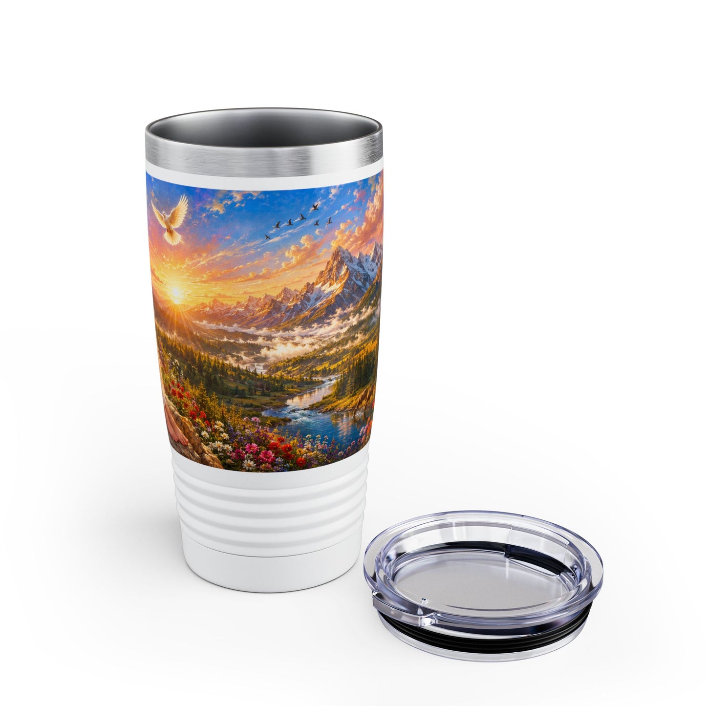 His Mercies Are New Every Morning Tumbler 20oz - Lamentations 3:23 Christian Gift