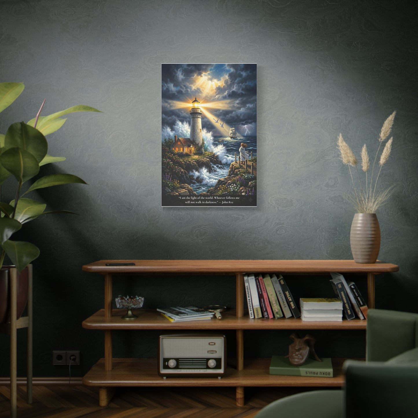 I Am the Light of the World — John 8:12 — Vibrant Edition — Christian Canvas Wall Art