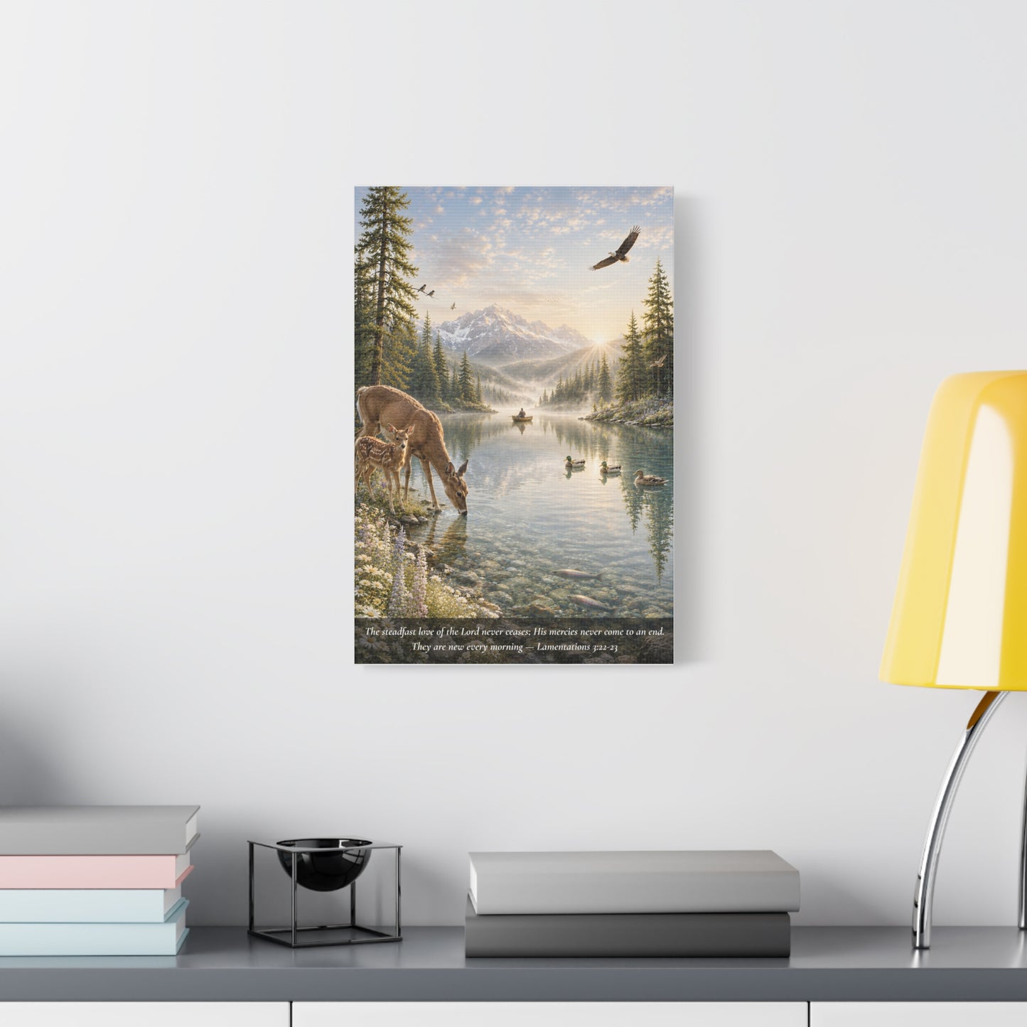 New Every Morning — Classic Canvas Wall Art | Lamentations 3:22-23