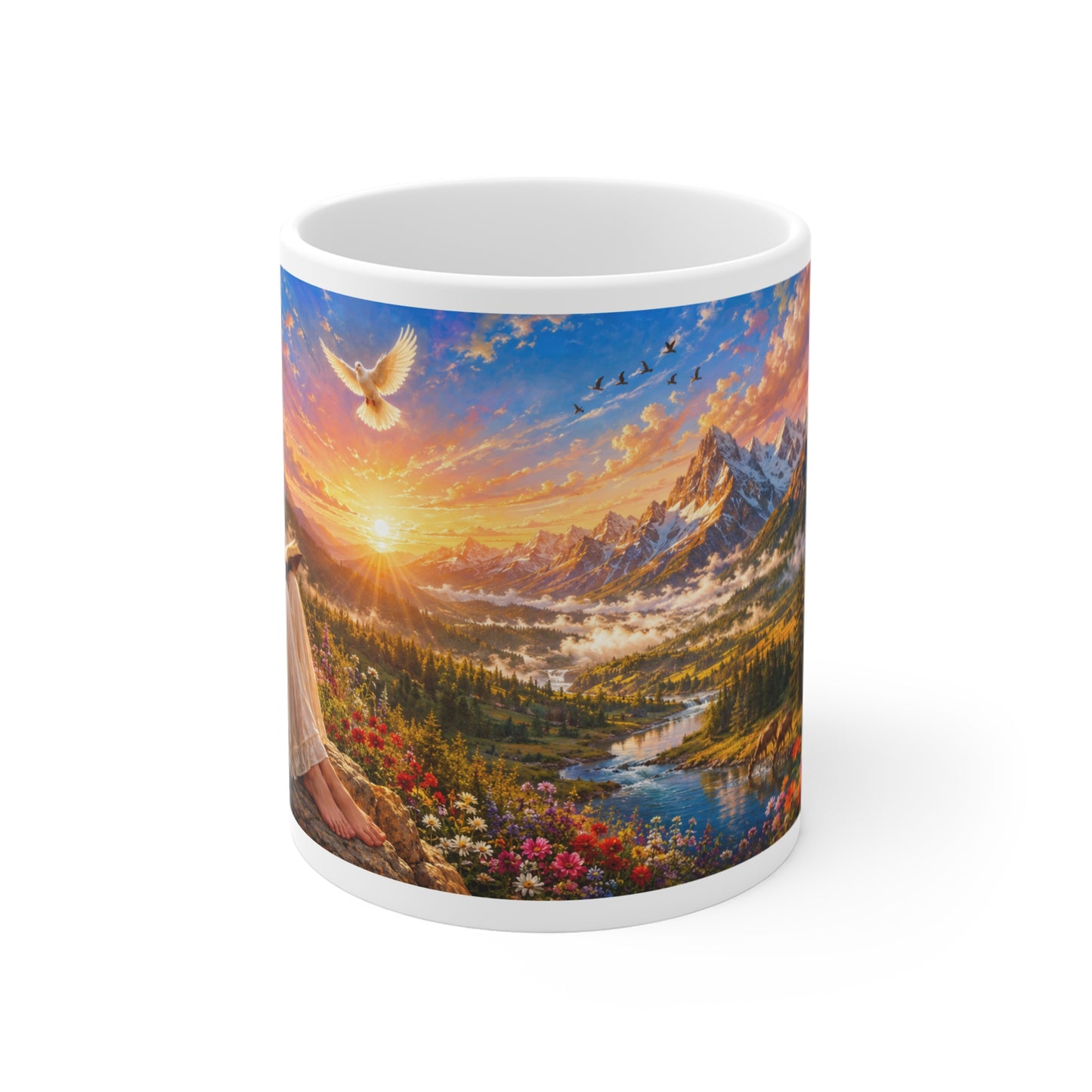 His Mercies Are New Every Morning Coffee Mug 11oz - Lamentations 3:23 Christian Gift