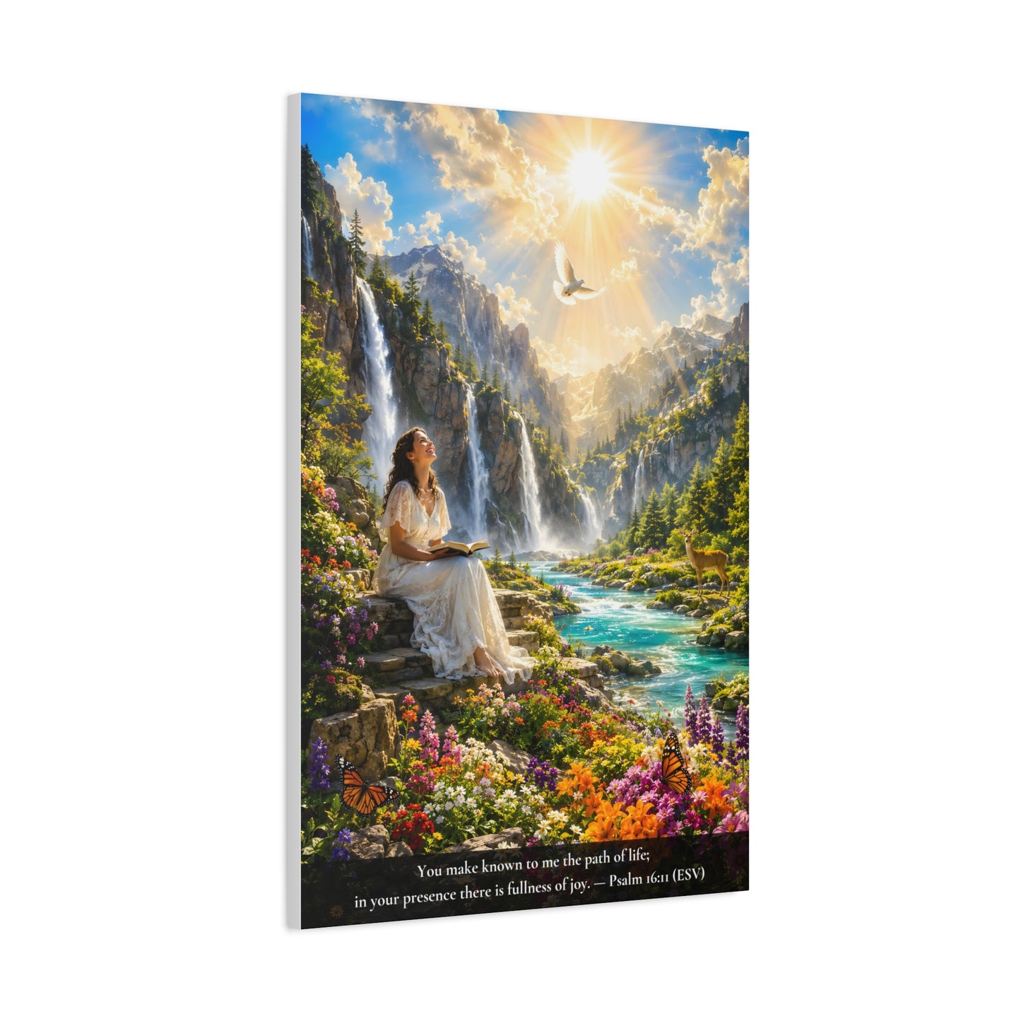 You Fill Me With Joy — Vibrant Canvas Wall Art | Psalm 16:11