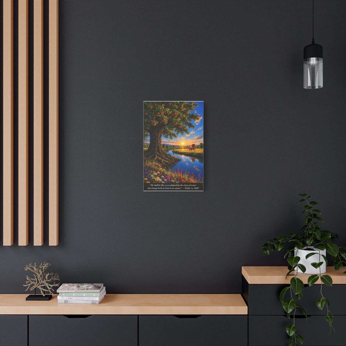 The River and the Tree — Vibrant Canvas Wall Art | Psalm 1:3