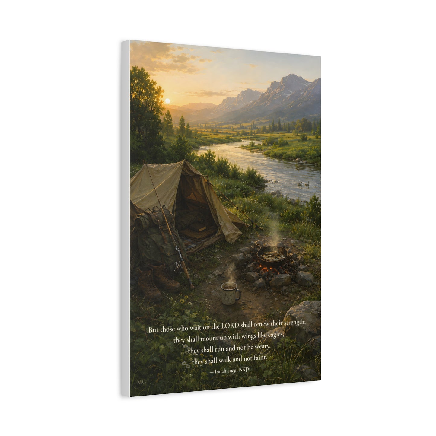 They Shall Renew Their Strength — Isaiah 40:31 | Quiet Grace Canvas Wall Art