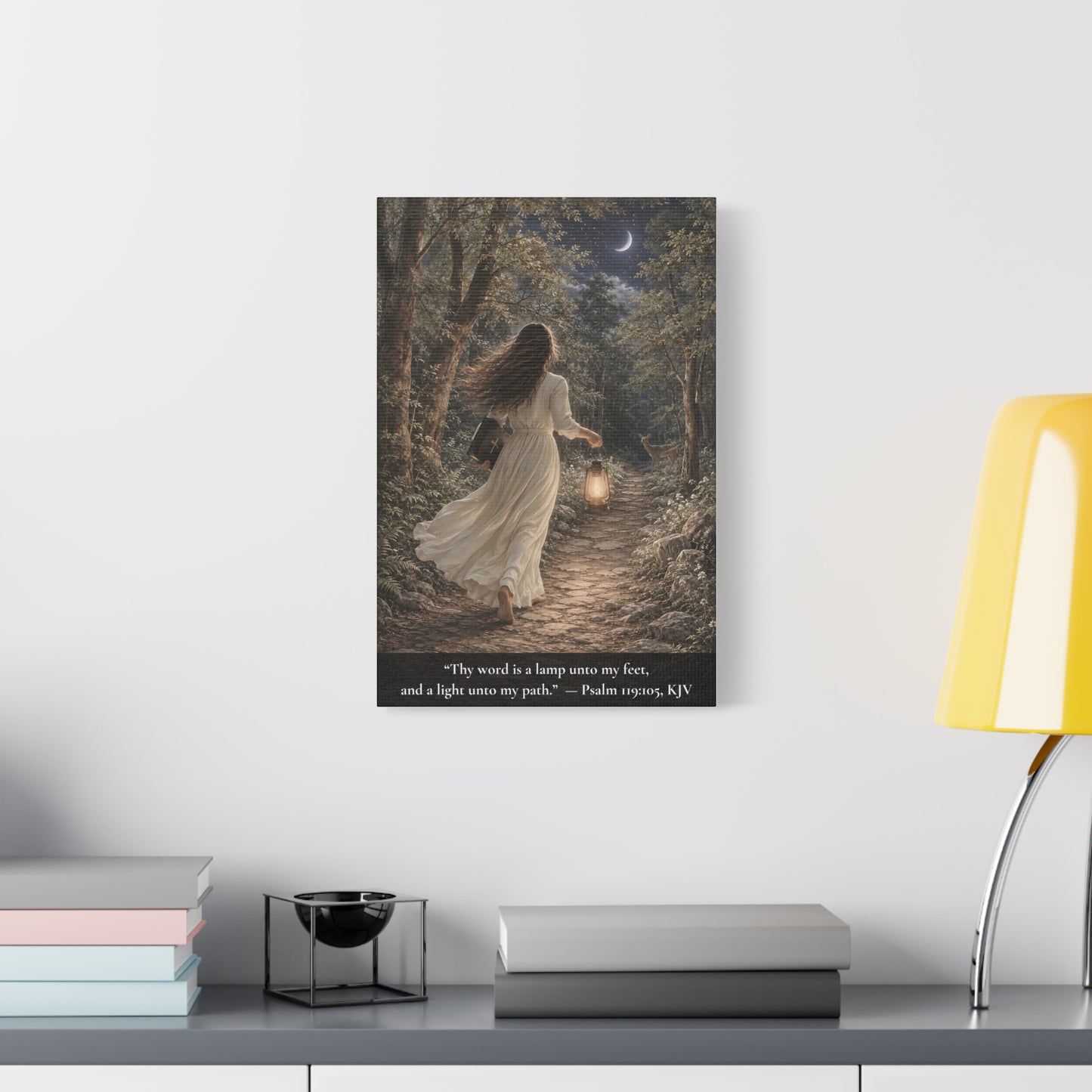 Thy Word Is a Lamp — Psalm 119:105 | Classic Christian Canvas Art