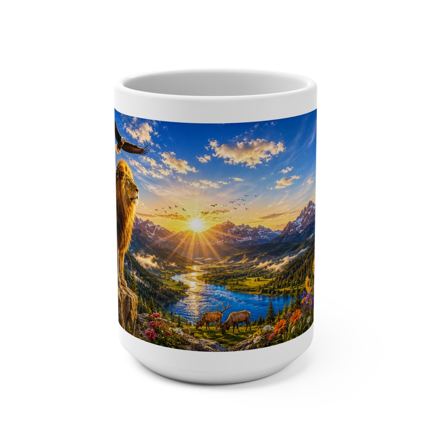 I Can Do All Things Through Christ Coffee Mug 15oz for Him - Philippians 4:13 Christian Gift