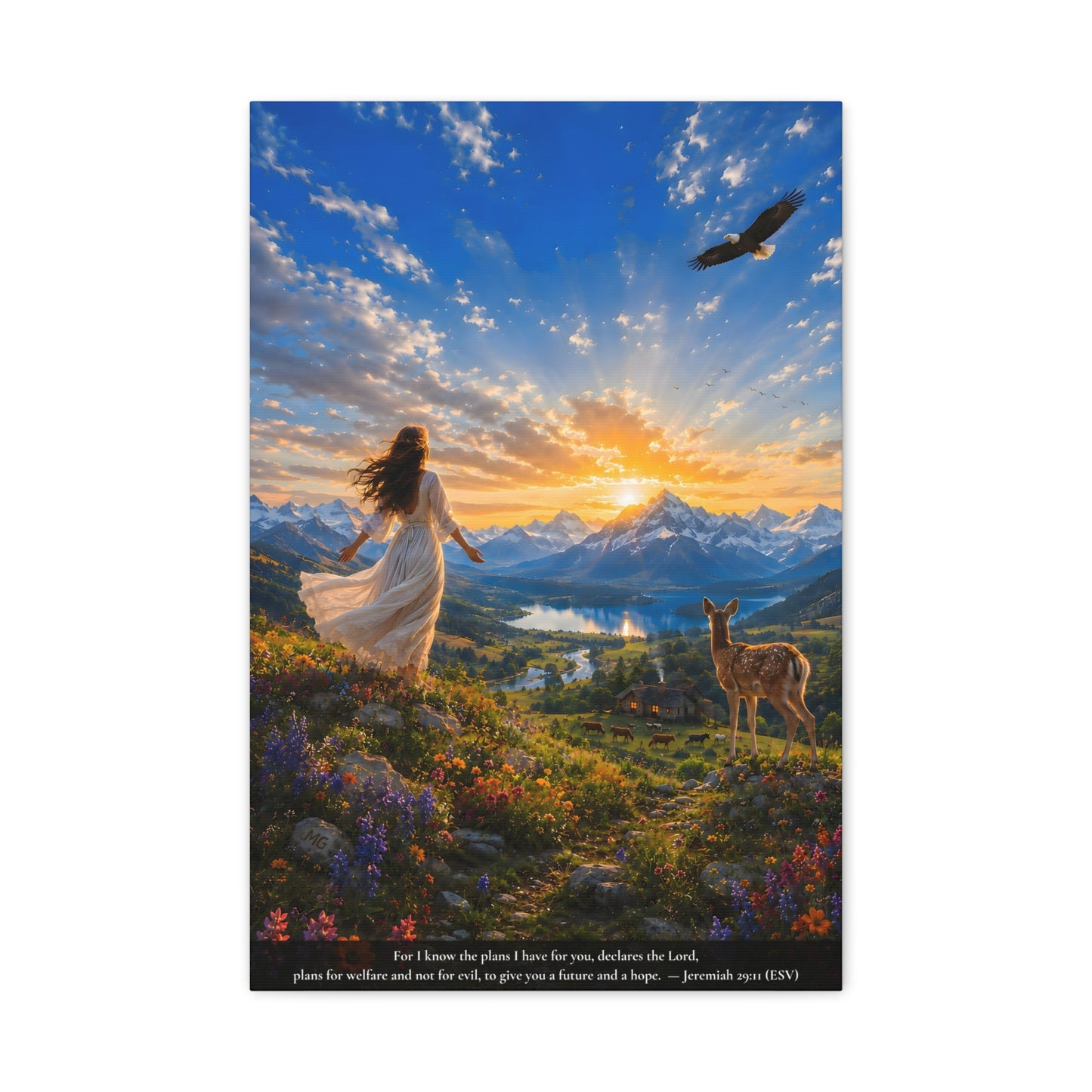A Future and a Hope — Vibrant Canvas Wall Art | Jeremiah 29:11
