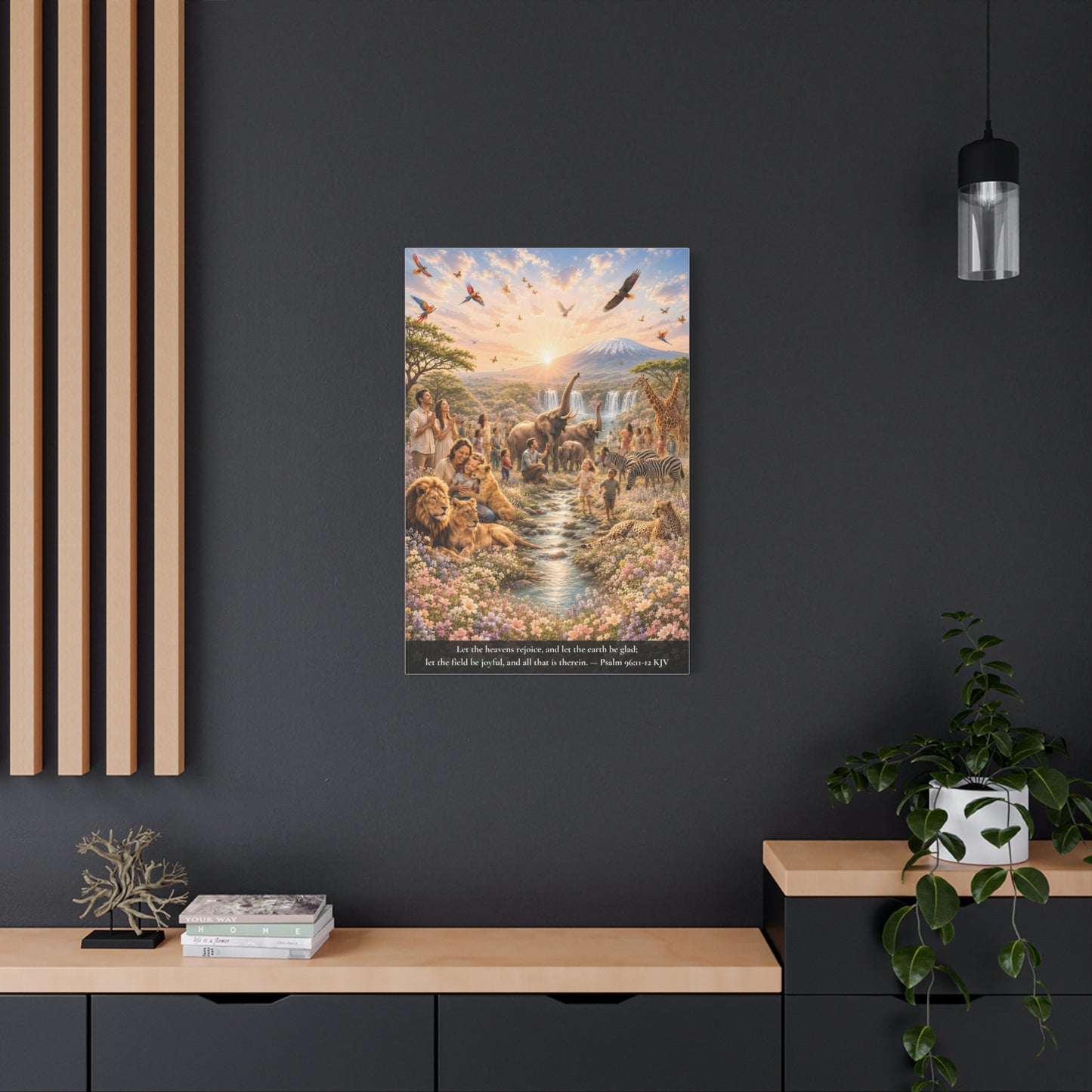 Let the Heavens Rejoice — Psalm 96:11-12 | Classic Christian Canvas Art