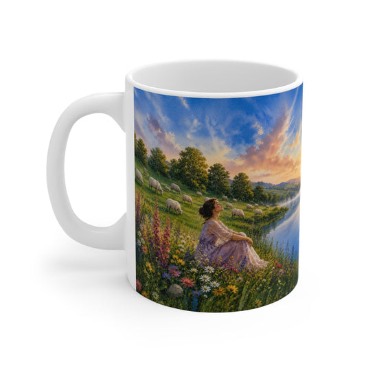 He Leads Me Beside Still Waters 11oz for Her - Psalm 23:2 Gift