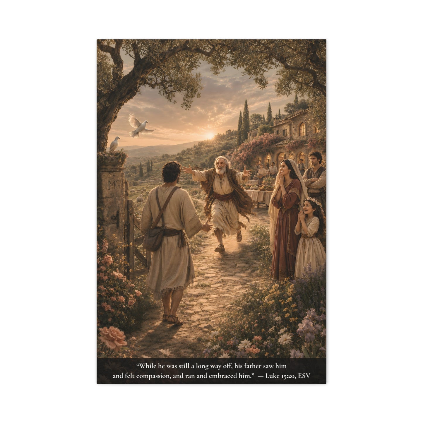 The Prodigal Son — Luke 15:11-32 | Classic Christian Canvas Art