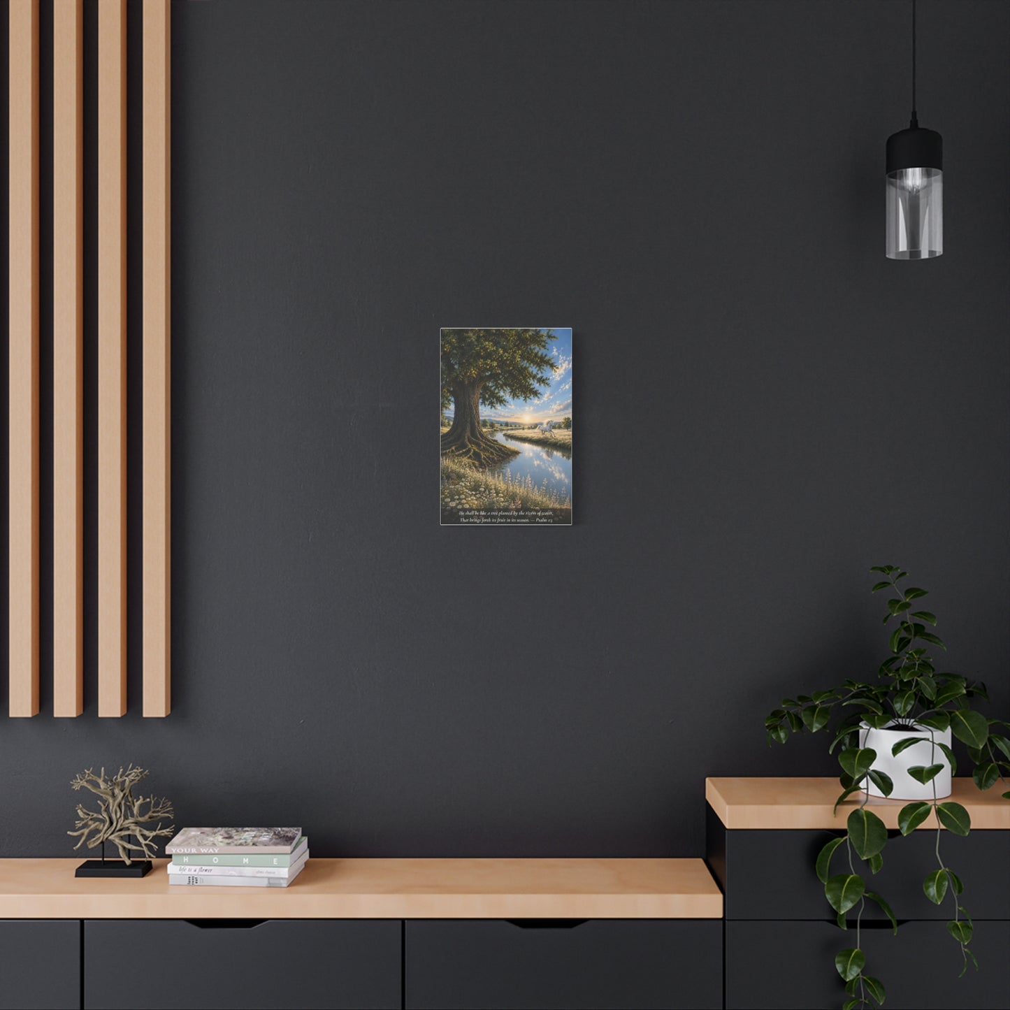 The River and the Tree — Classic Canvas Wall Art | Psalm 1:3