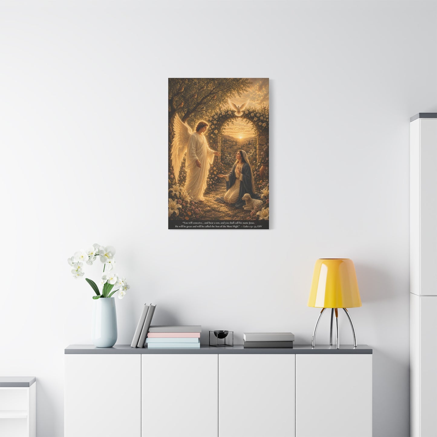 The Annunciation — Luke 1:28-38 |  Classic Christian Canvas Art