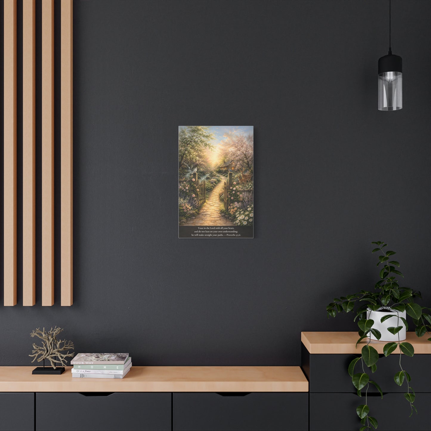 Trust in the Lord — Proverbs 3:5-6 — Classic Edition — Christian Canvas Wall Art