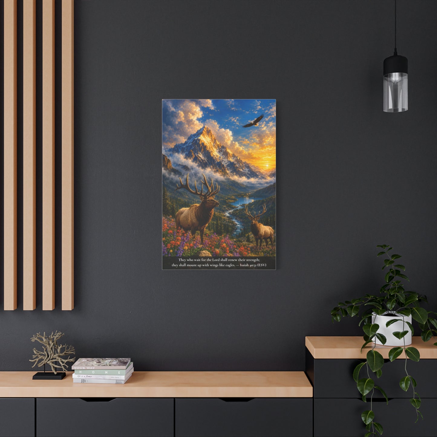 The Eagle and the Mountain — Vibrant Canvas Wall Art | Isaiah 40:31