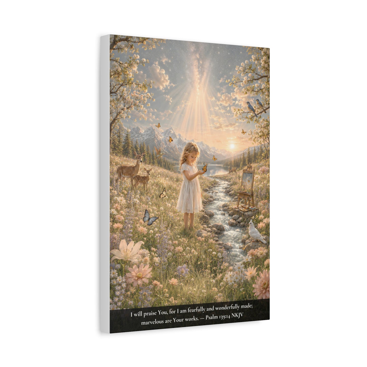Fearfully and Wonderfully Made — Psalm 139:14 | Classic Christian Canvas Art