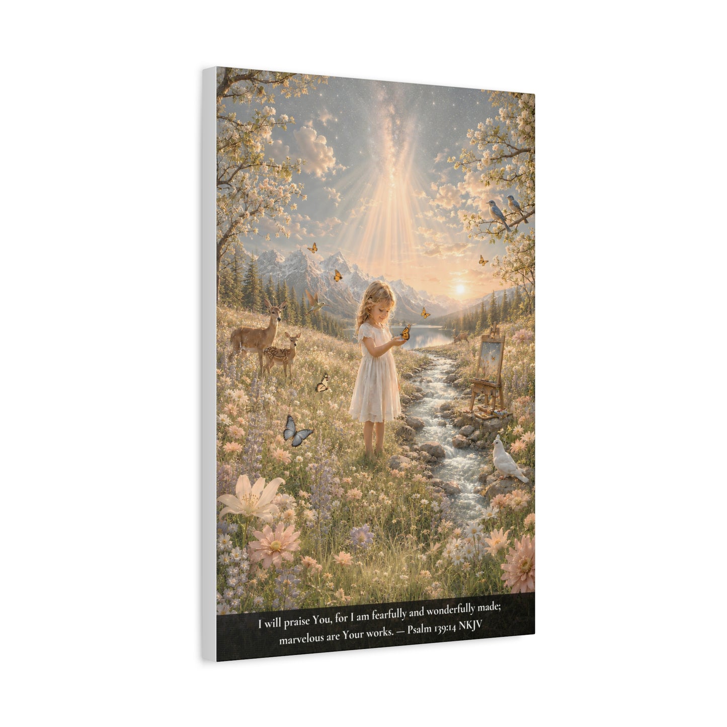 Fearfully and Wonderfully Made — Psalm 139:14 | Classic Christian Canvas Art