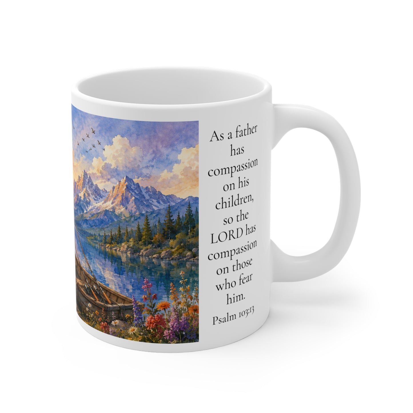 As a Father Has Compassion 11oz - Psalm 103:13 For Him Christian Gift